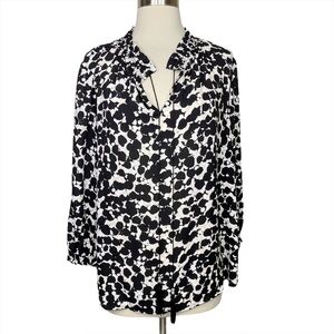 Karl Lagerfeld Paris Marika Tie Neck Blouse